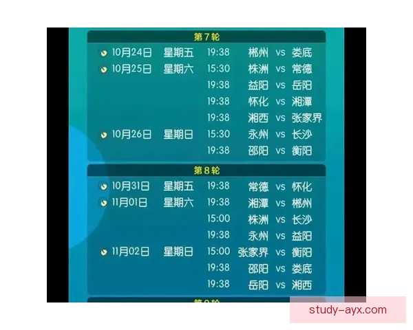 湘超联赛最新积分榜全面解析各队排名形势及争冠降级态势